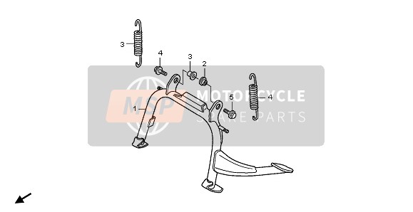 Honda SH125S 2007 Standaard voor een 2007 Honda SH125S